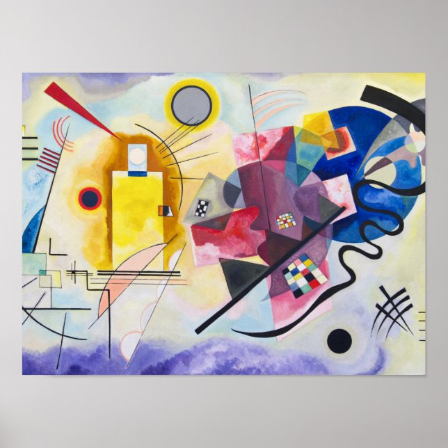 Poster Kandinsky - Amarelo-vermelho-azul (Frente)