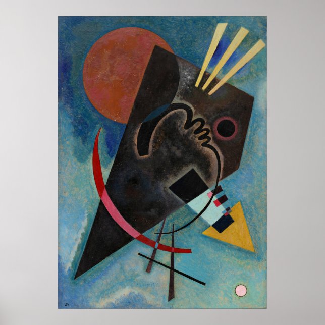 Poster Kandinsky - Apontado e redondo (Frente)