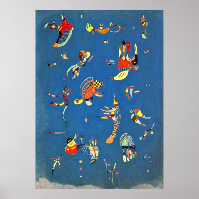 Poster Kandinsky - Azul-Céu (Frente)