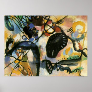 Póster Kandinsky Black Spot Abstrato