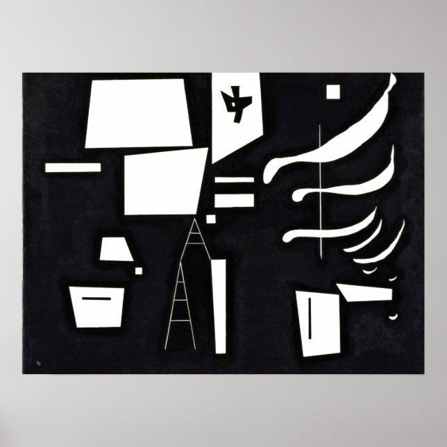 Poster Kandinsky - Branco - Suave e Duro, (Frente)