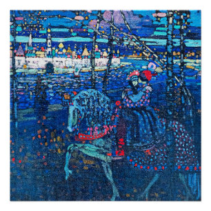 Póster Kandinsky - Casal a Cavalo