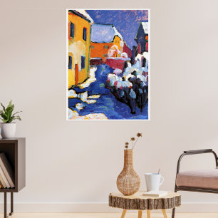 Poster Kandinsky - Cemitério e Vicariato em Kochel