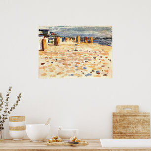 Poster Kandinsky - Cestas de Praia na Holanda