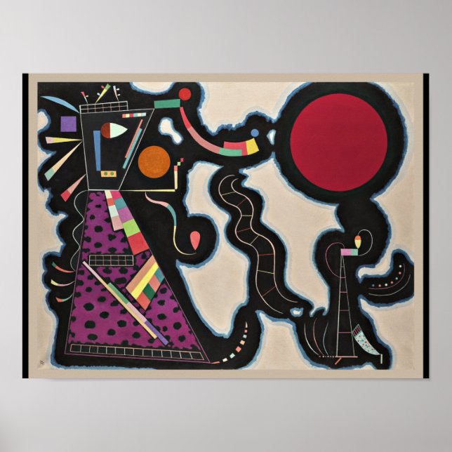 Poster Kandinsky - Círculo Vermelho (Frente)