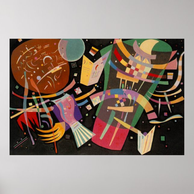 Poster Kandinsky Composition X Abstrato Trabalho de arte (Frente)