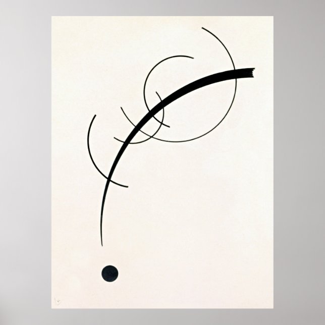 Poster Kandinsky - Curva Livre (Frente)