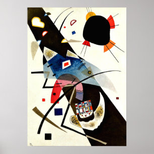 Póster Kandinsky - Dois Pontos Pretos