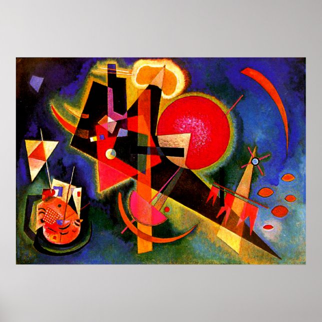 Poster Kandinsky - Em Azul (Frente)