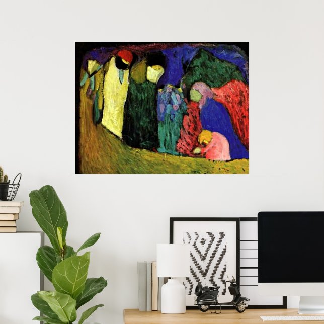 Poster Kandinsky - Encontro (Escritório em casa)