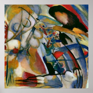 Póster Kandinsky Enhization 33 Orient Abstrato Trabalho d