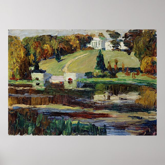 Poster Kandinsky - Esboço para Achtyrka-Outono (Frente)