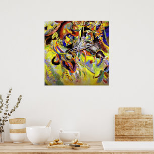 Poster Kandinsky - Fuga, pintura abstrata,