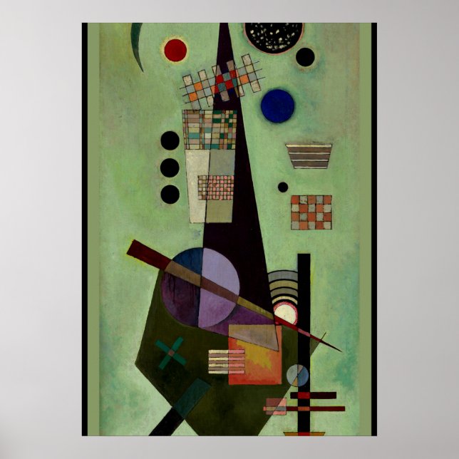 Poster Kandinsky - Imagem de abstrato popular e estendida (Frente)