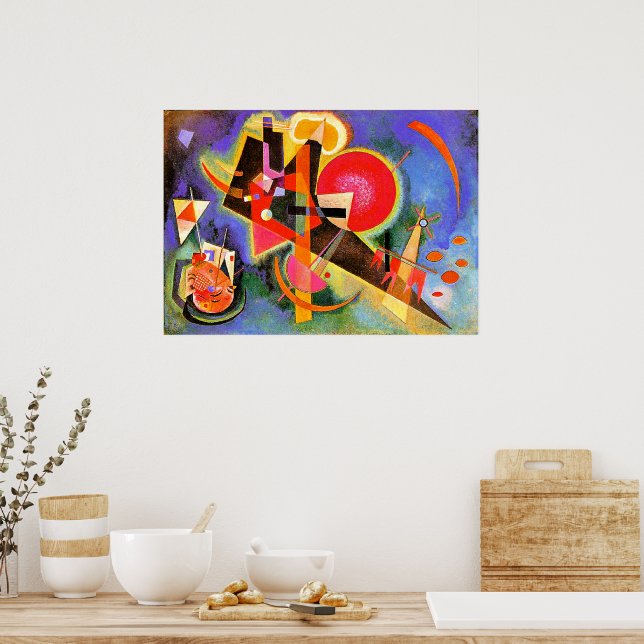 Poster Kandinsky - In Blue, abstract art, (Cozinha)