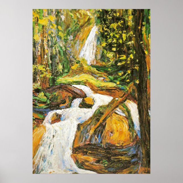 Poster Kandinsky - Kochel Waterfall I (Frente)