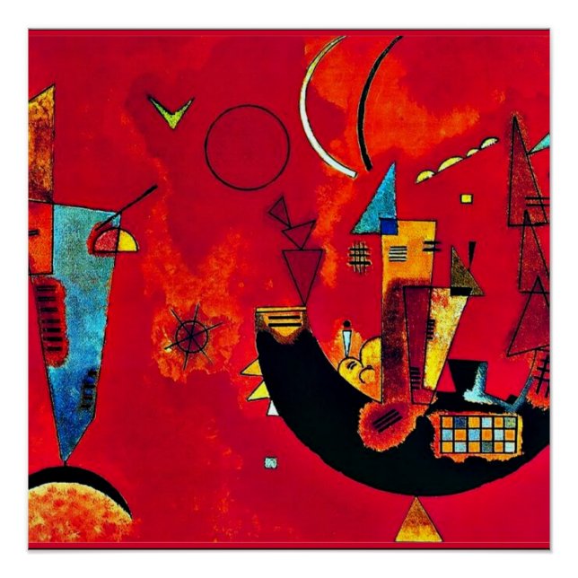 Póster Kandinsky - Mit und Gegen (Frente)