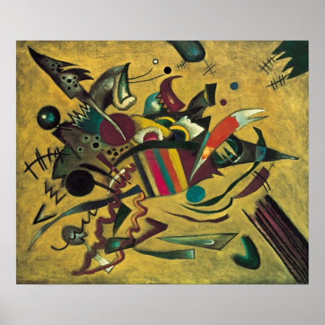 Poster Kandinsky Modern Absract Expressionista Trabalho d (Frente)