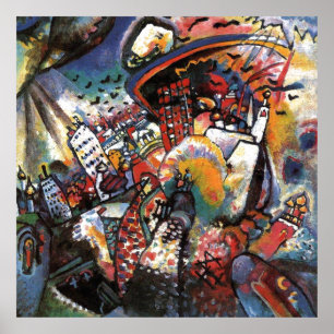 Poster Kandinsky Moscou I Cityscape Abstrato Art