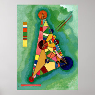 Póster Kandinsky - Multicolored Triangle