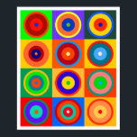 Poster Kandinsky nº 5<br><div class="desc">Abstrato geométrico ao estilo de Vassily Kandinskiy,  por Rockett Graphics.</div>