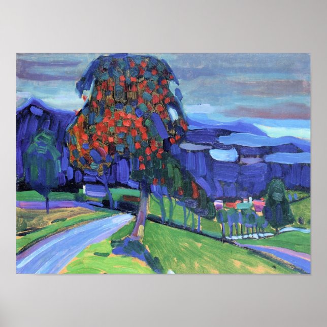 Poster Kandinsky - Outono em Murnau (Frente)