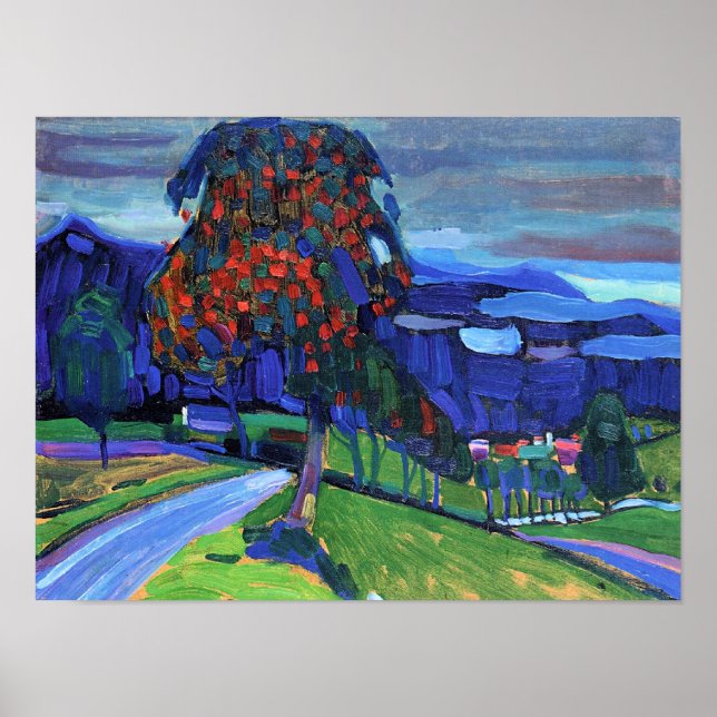 Poster Kandinsky - Outono em Murnau, (Frente)