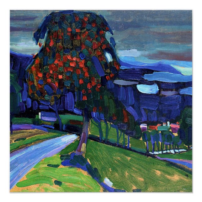 Póster Kandinsky - Outono em Murnau (Frente)