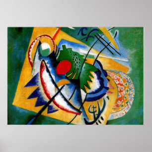 Póster Kandinsky - Oval Vermelho