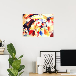 Poster Kandinsky - Paisagem com Pontos Vermelhos