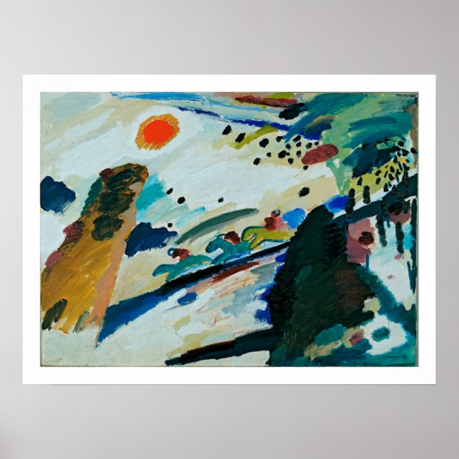 Poster Kandinsky - Paisagem Romântica (Frente)