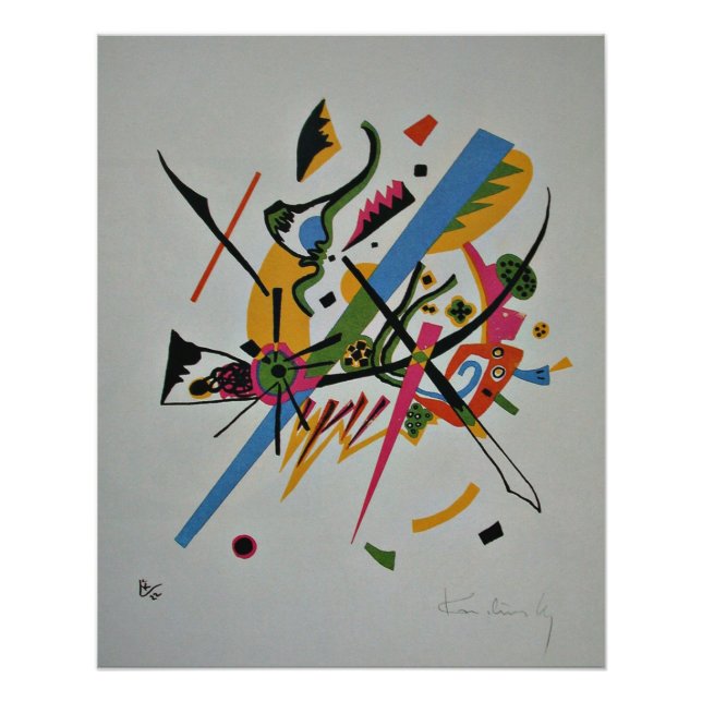 Póster Kandinsky - Pequenos Mundos, (Frente)