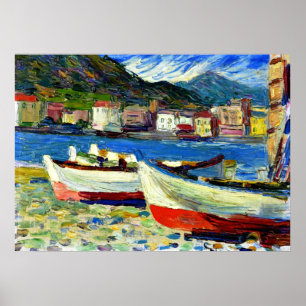 Poster Kandinsky - Rapallo Boats