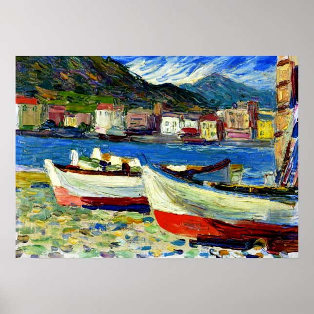 Poster Kandinsky - Rapallo Boats (Frente)