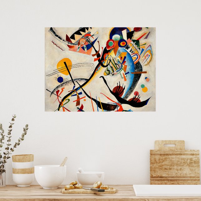 Poster Kandinsky - Segmento Azul (Cozinha)