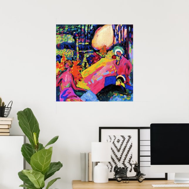 Poster Kandinsky - Som Branco (Escritório em casa)