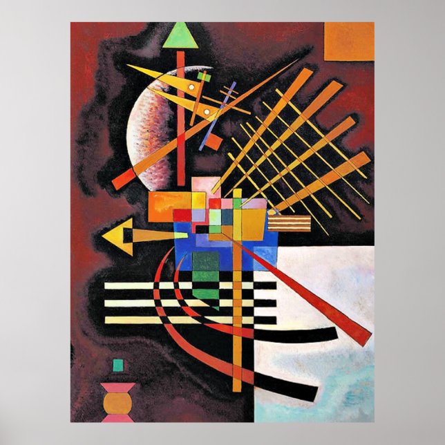 Poster Kandinsky - Superior e Esquerda, (Frente)