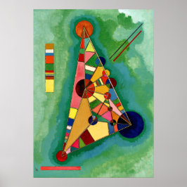 Póster Kandinsky - Triângulo Multicolorido