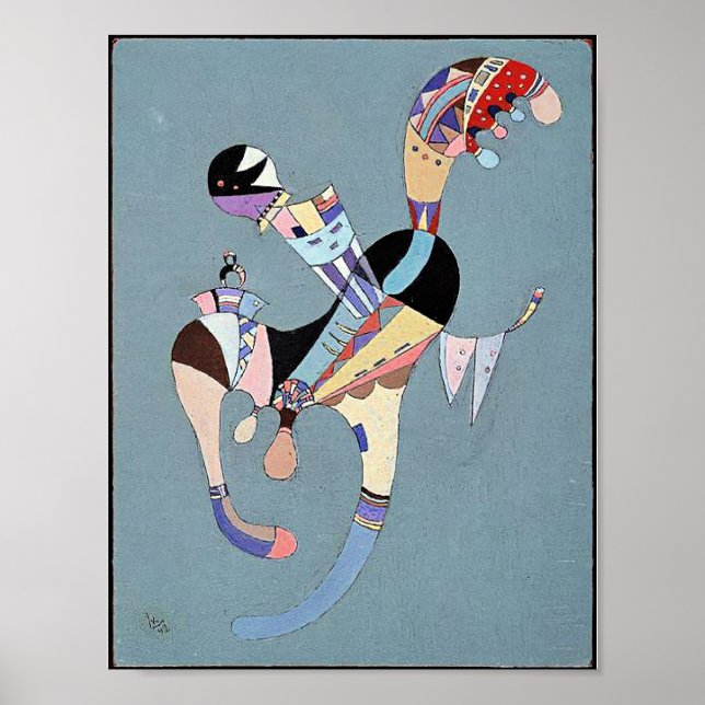 Poster Kandinsky - Uma Figura Flutuante, (Frente)