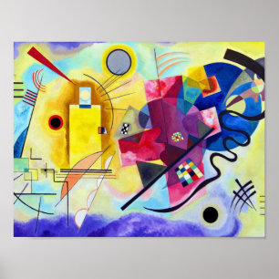 Poster Kandinsky Vermelho Amarelo