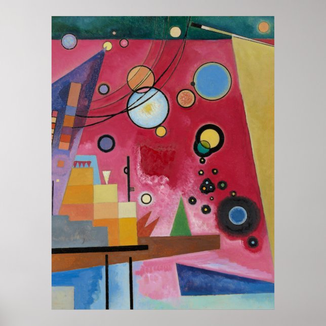 Poster Kandinsky - Vermelho Pesado (Frente)