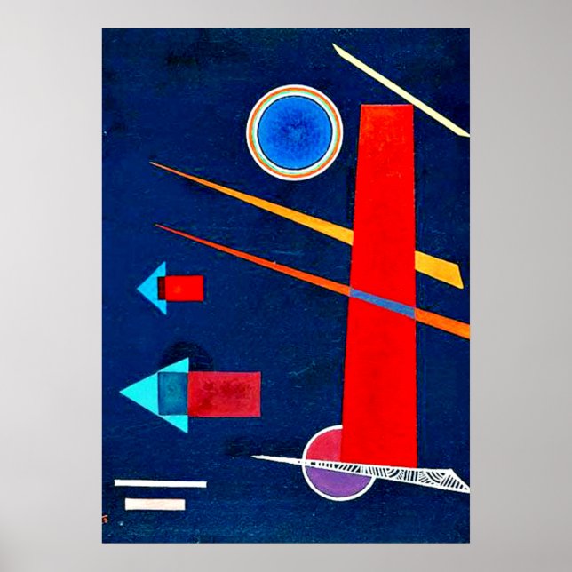 Poster Kandinsky - Vermelho poderoso (Frente)