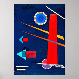 Poster Kandinsky - Vermelho poderoso