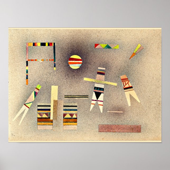 Poster Kandinsky - Voo, abstrato trabalho de arte (Frente)