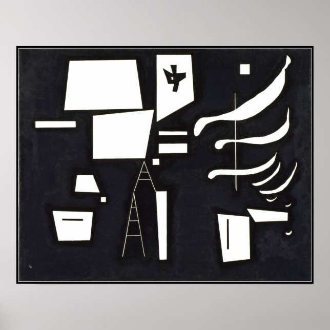 Poster Kandinsky, White-Soft e Duro (Frente)