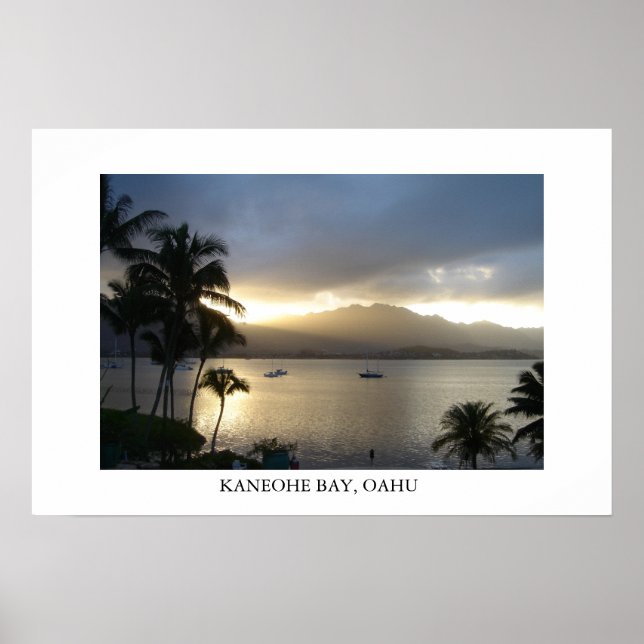 Póster Kaneohe Bay, Oahu (Frente)