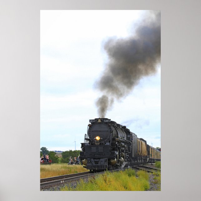 Poster Kansas Big Boy 4014 com Smoke e Steam (Frente)