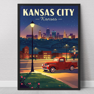 Poster Kansas City Antigo