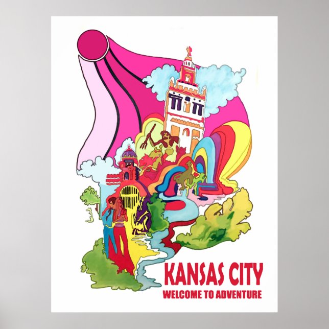 Poster Kansas City, bem-vindos à aventura hippie (Frente)