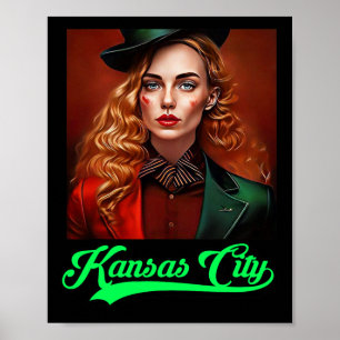 Poster Kansas City Irish Parade Green Beer Barbecue Tailg